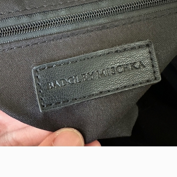 BADGLEY MISCHKA Black Chain Shoulder & Clutch Bag VEGAN Leather Cruelty Free - Picture 16 of 16